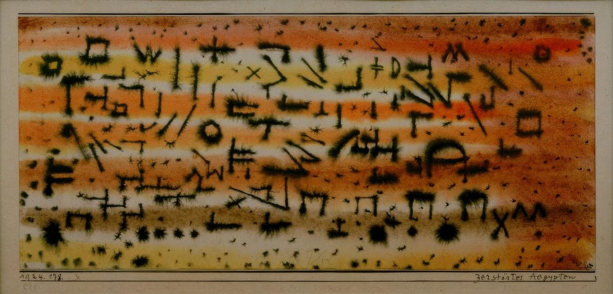 Destroyed Egypt by Paul Klee