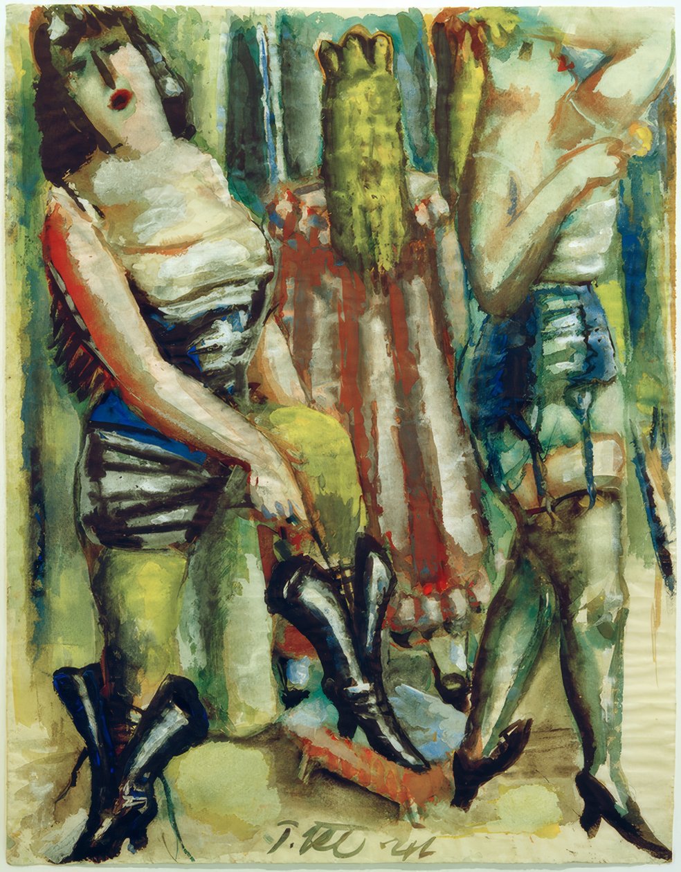 Three Women in the Dressing Room by Paul Kleinschmidt