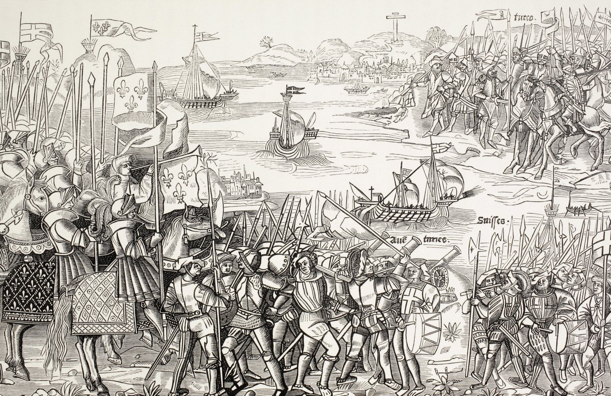 Crusaders Landing at Damietta, Egypt, in 1249 by Paul Lacroix