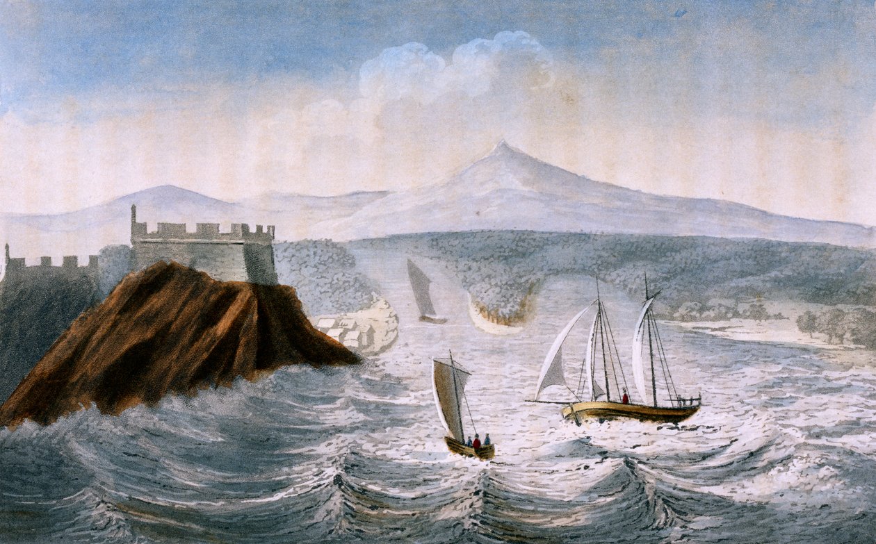 Arrival at Chagres, engraving by Paul Legrand, Colombia by Paul Legrand