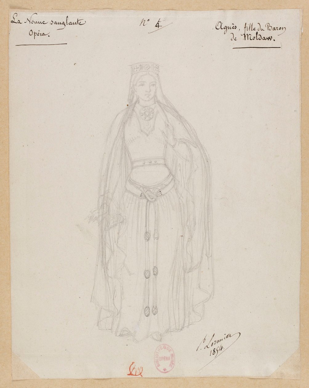 Agnès, Daughter of the Baron of Moldaw by Paul Lormier
