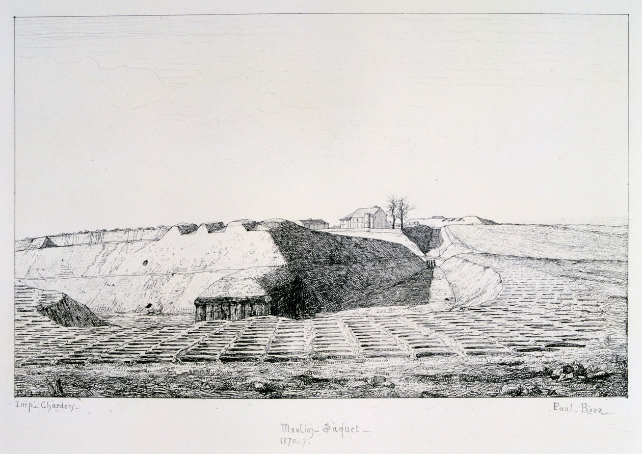 Moulin Saquet, Siege of Paris, 1870-1871 by Paul Roux