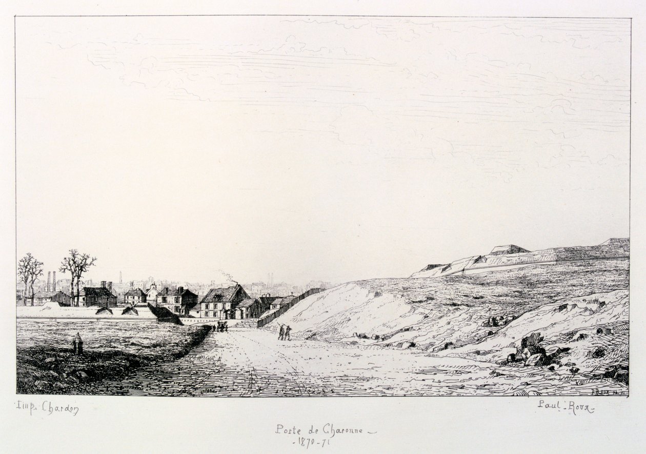 Poste de Charonne, Siege of Paris, 1870-1871 by Paul Roux