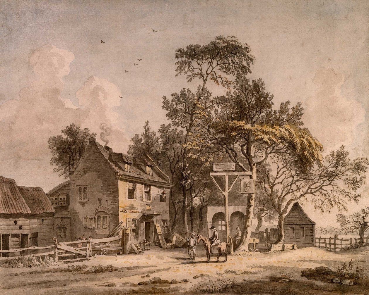 A Public House by Paul Sandby
