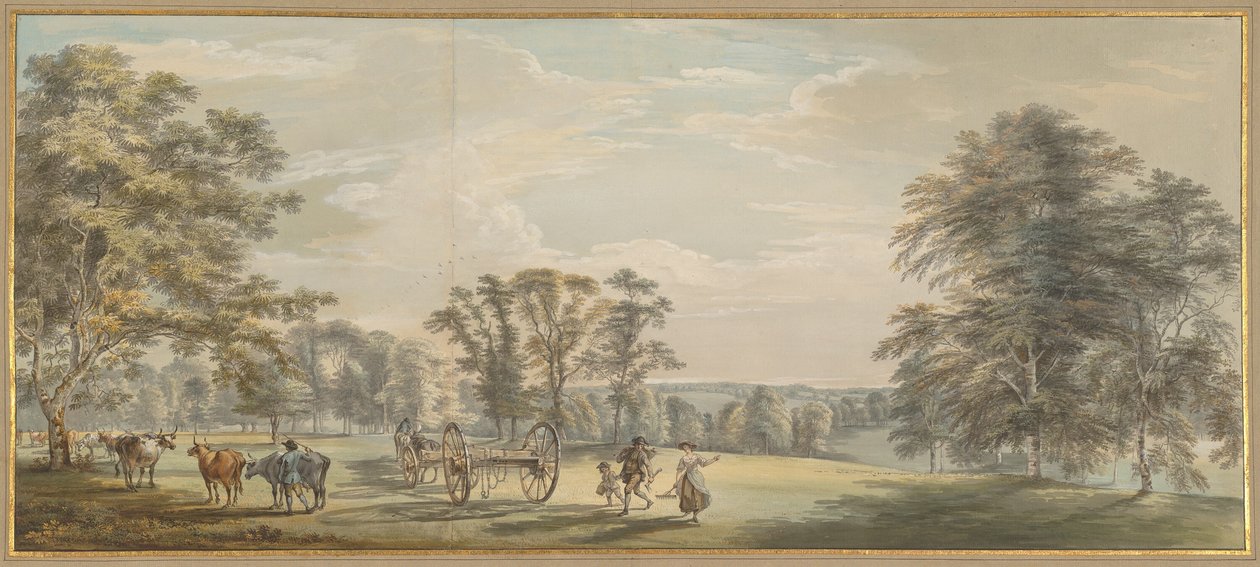 Dawn in Luton Park by Paul Sandby