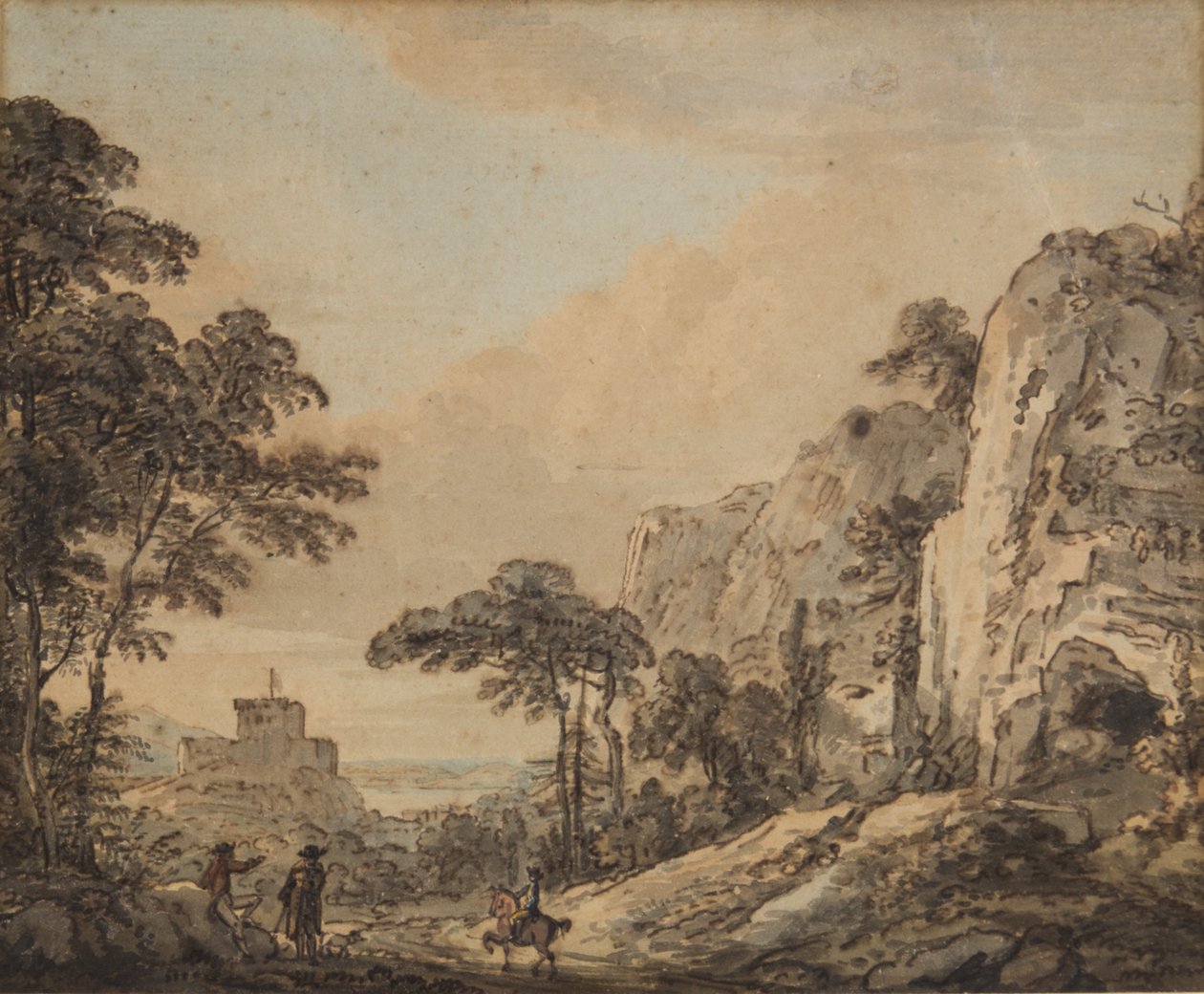 Landscape with Horseman by Paul Sandby
