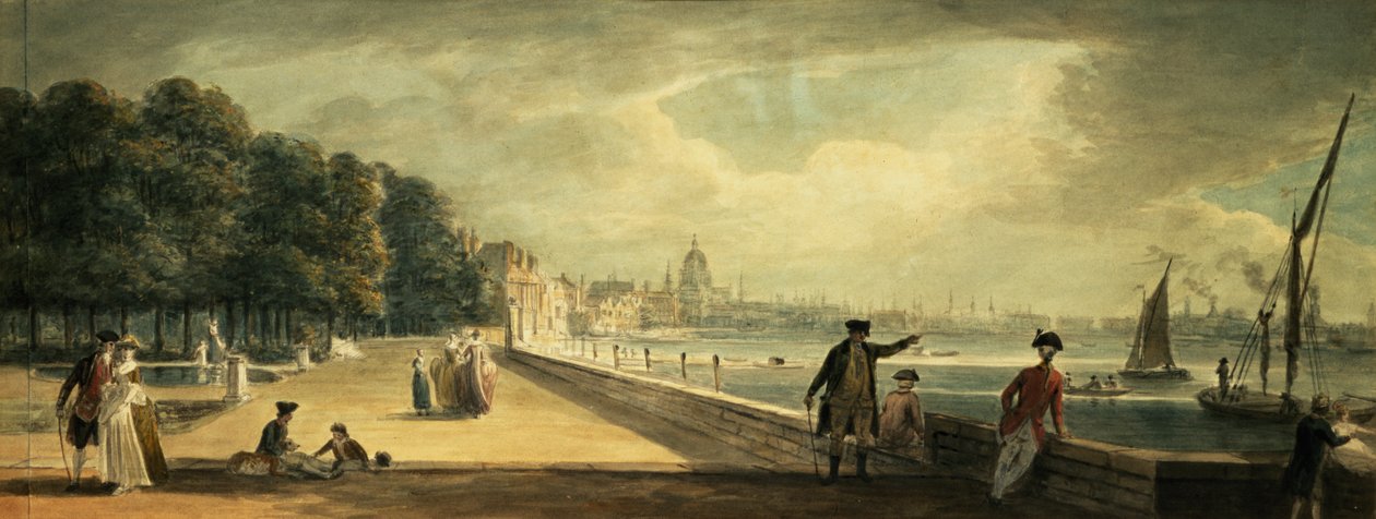 View of the City from the Terrace of Somerset House by Paul Sandby
