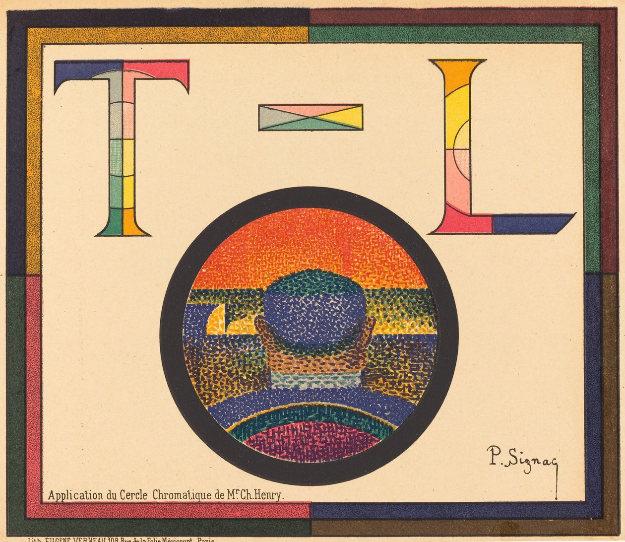 Application of the Chromatic Circle by Mr. Ch. Henry by Paul Signac