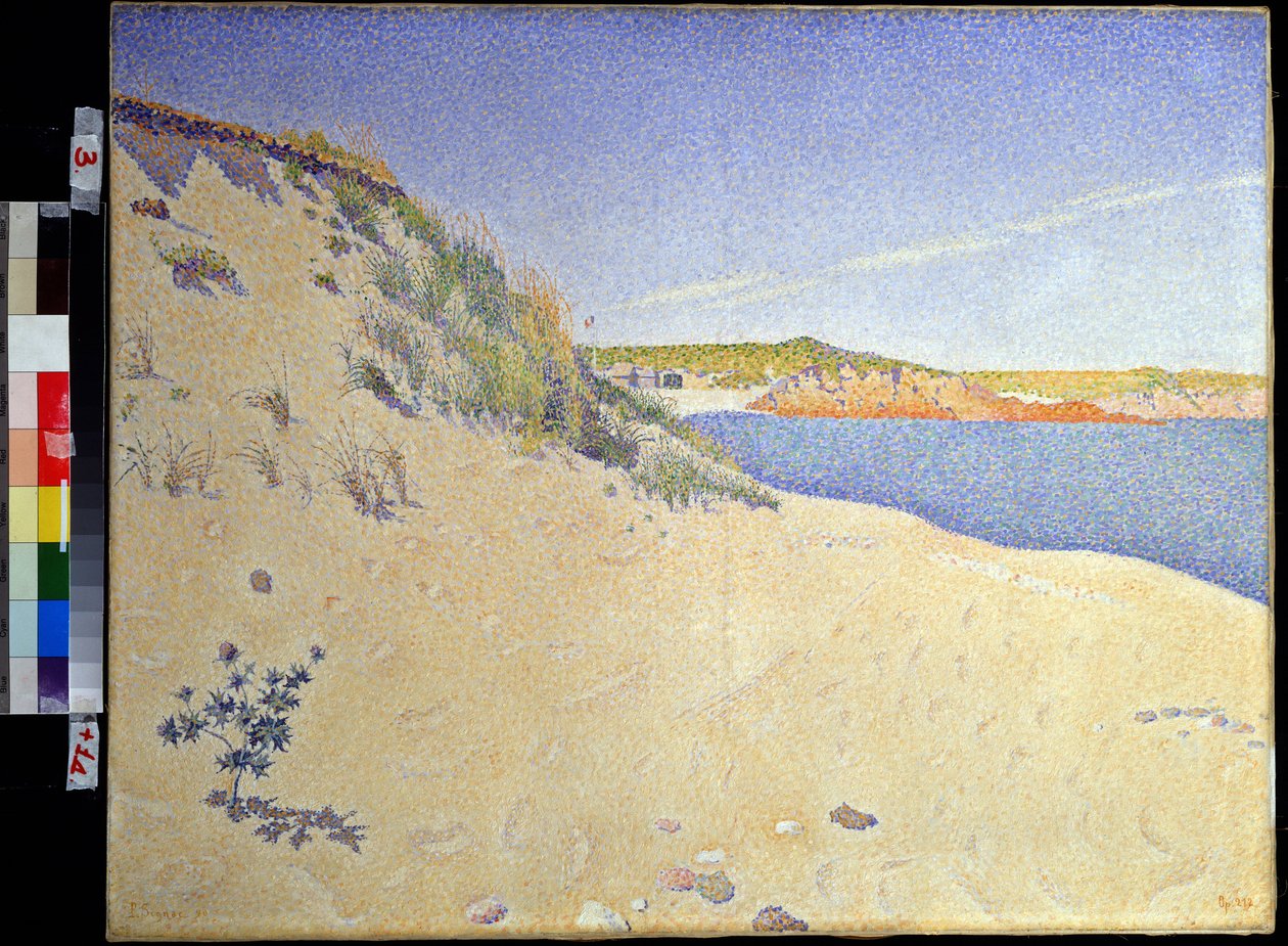 The Beach at Saint-Briac by Paul Signac