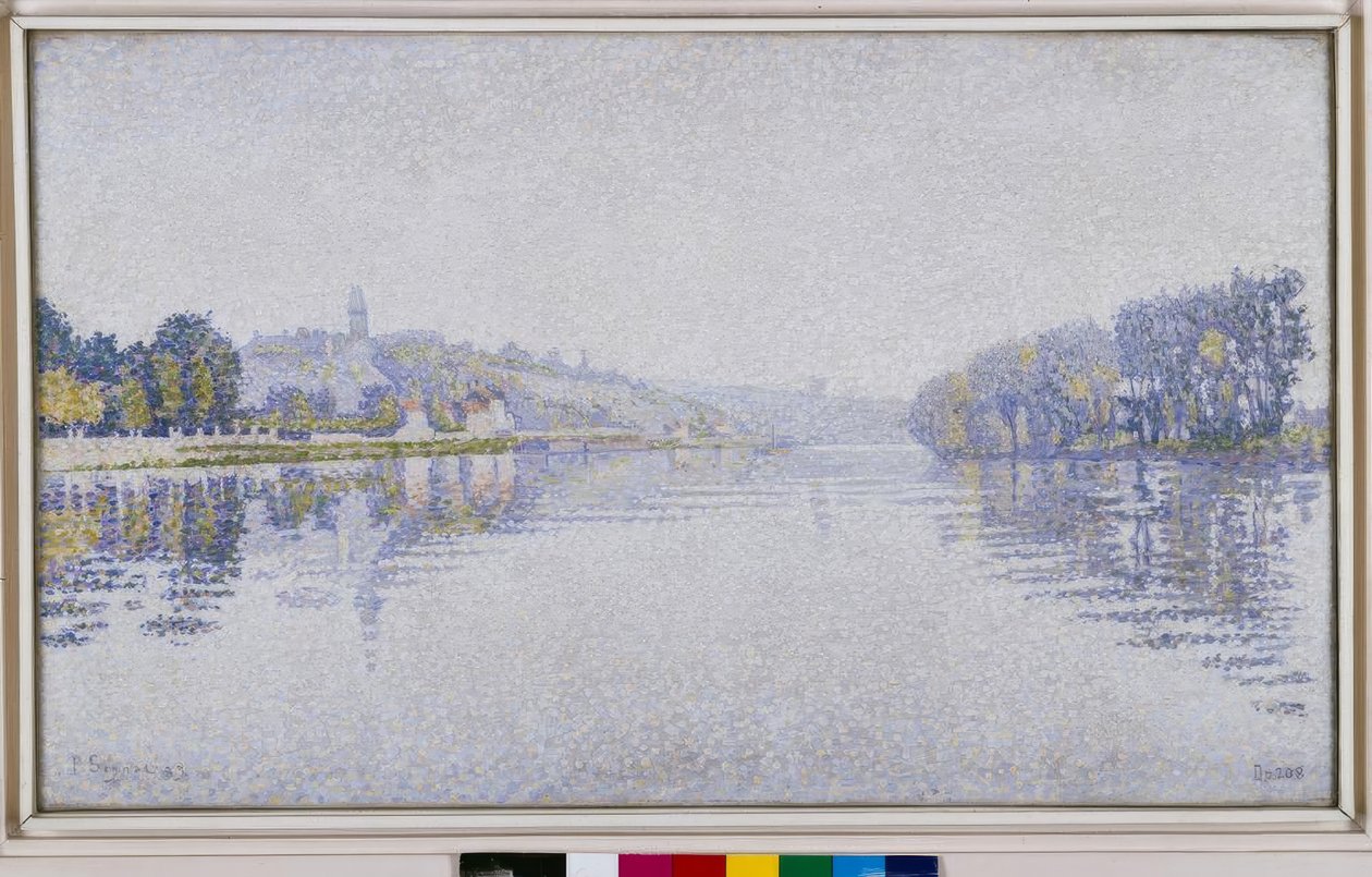 Riverbanks. The Seine at Herblay by Paul Signac