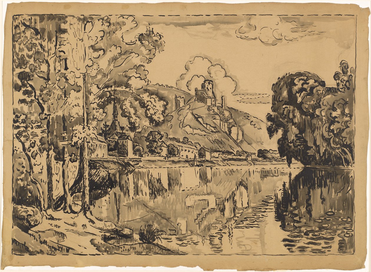 Les Andelys on a Summer Morning by Paul Signac