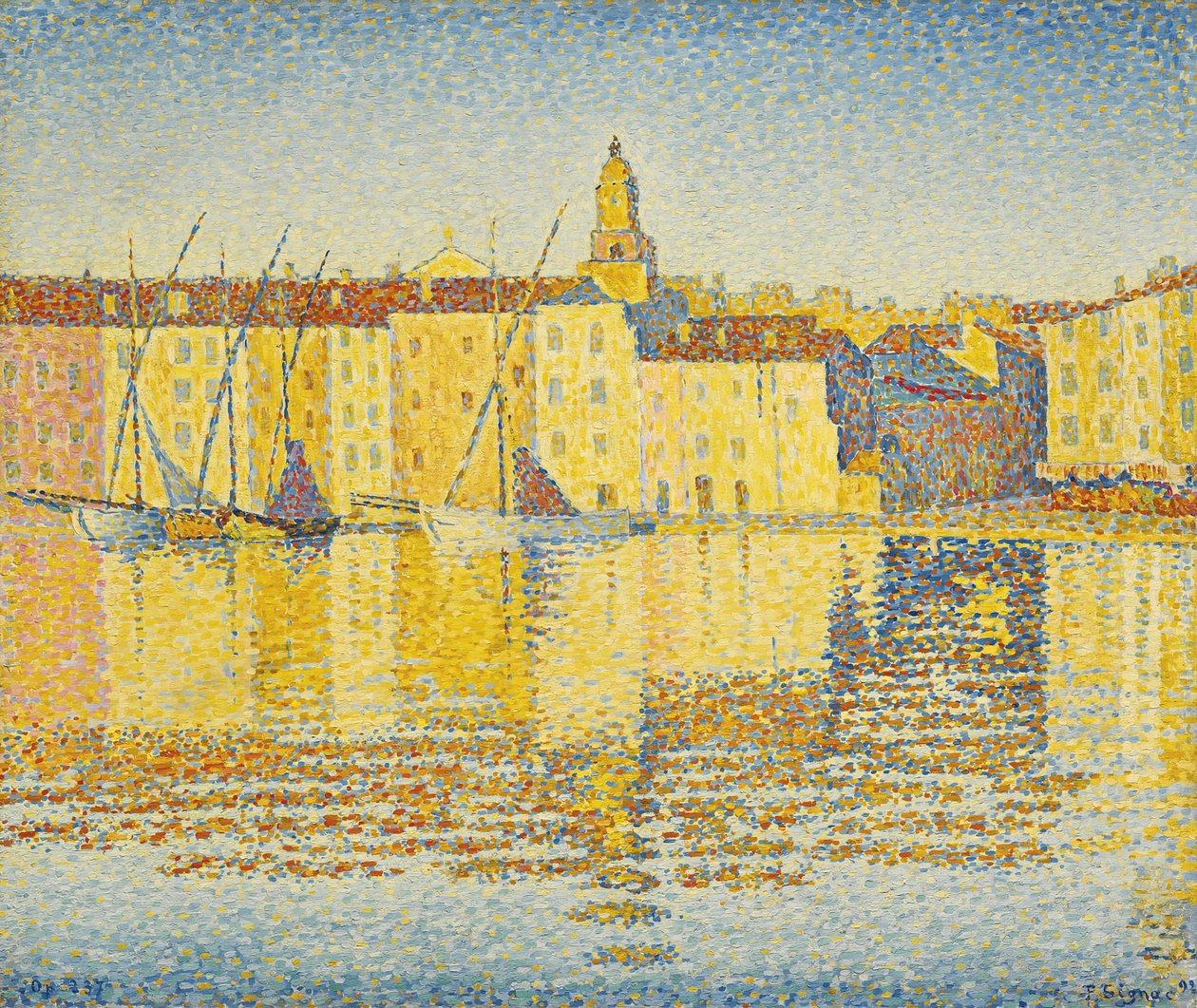 ポール・シニャック、St Tropez、海外版超希少レゾネ、新品額付 PAUL SIGNAC、THE PORT OF ST. TROPEZ、海外版超希少レゾネ、新品額装