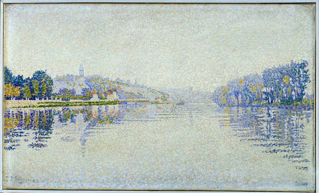 Riverside, the Seine and Herblay by Paul Signac