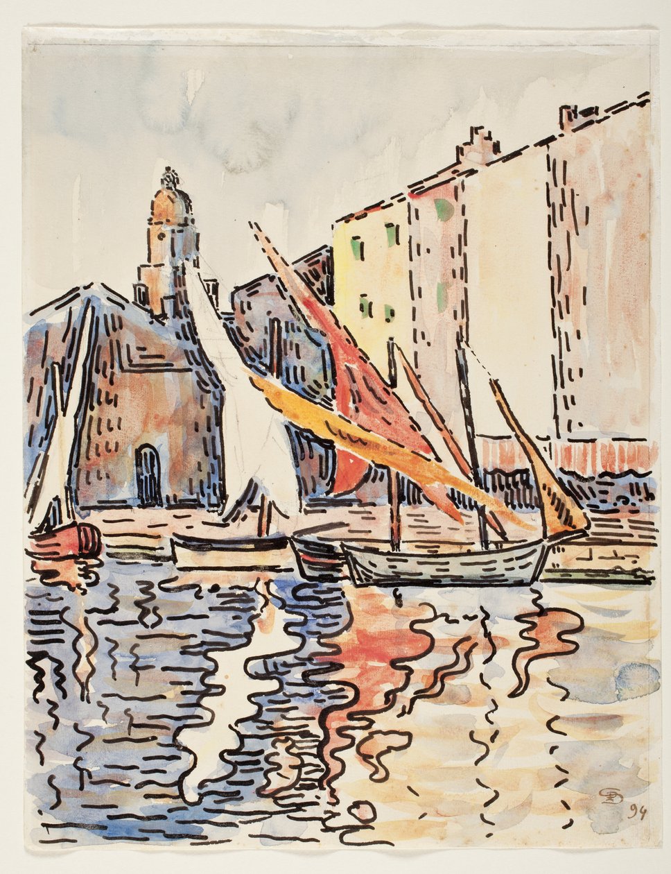 Saint-Tropez: Evening Sun by Paul Signac