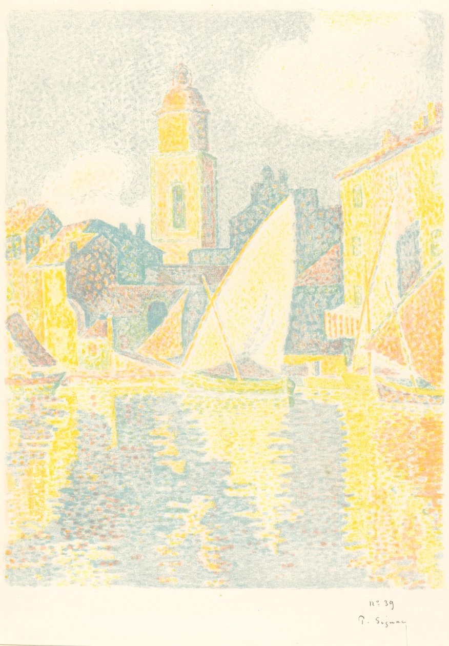 St. Tropez: The Port by Paul Signac