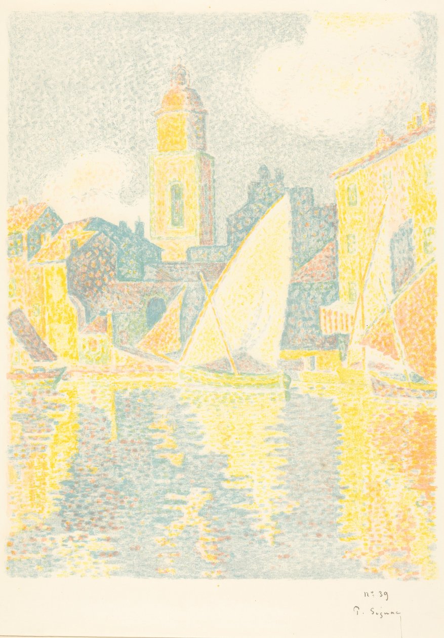 St. Tropez: The Port by Paul Signac
