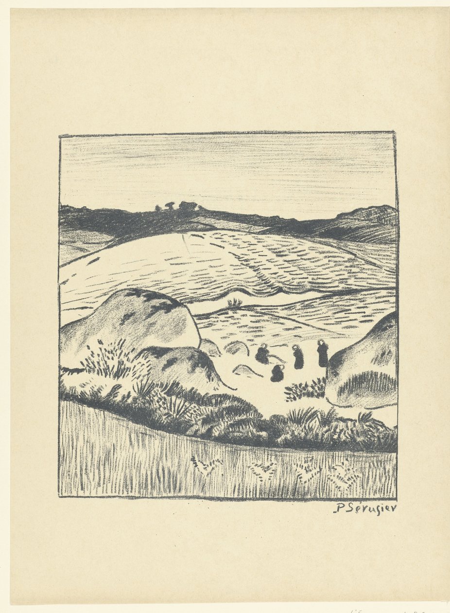 Hill Landscape with Fields (Paysage) (L