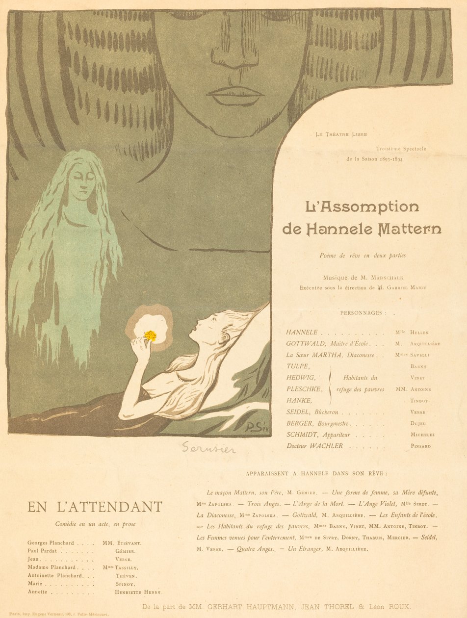 The Assumption of Hannele Mattern; Waiting for Him by Paul Sérusier