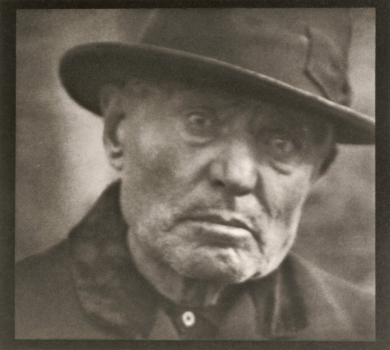Photograph - New York, Man - Five Points Square by Paul Strand