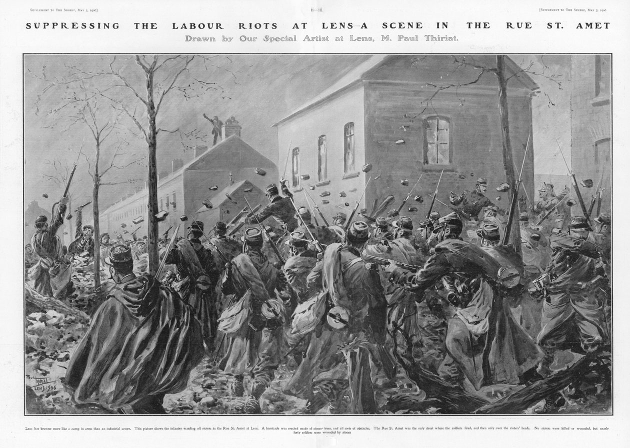 Suppressing the Labour Riots at Lens by Paul Thiriat
