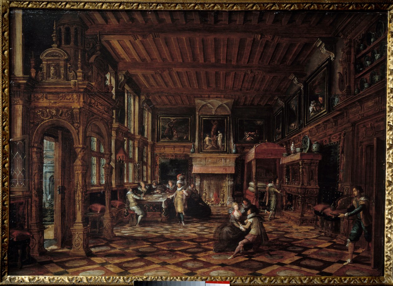 Flemish Interior by Paul Vredeman de Vries