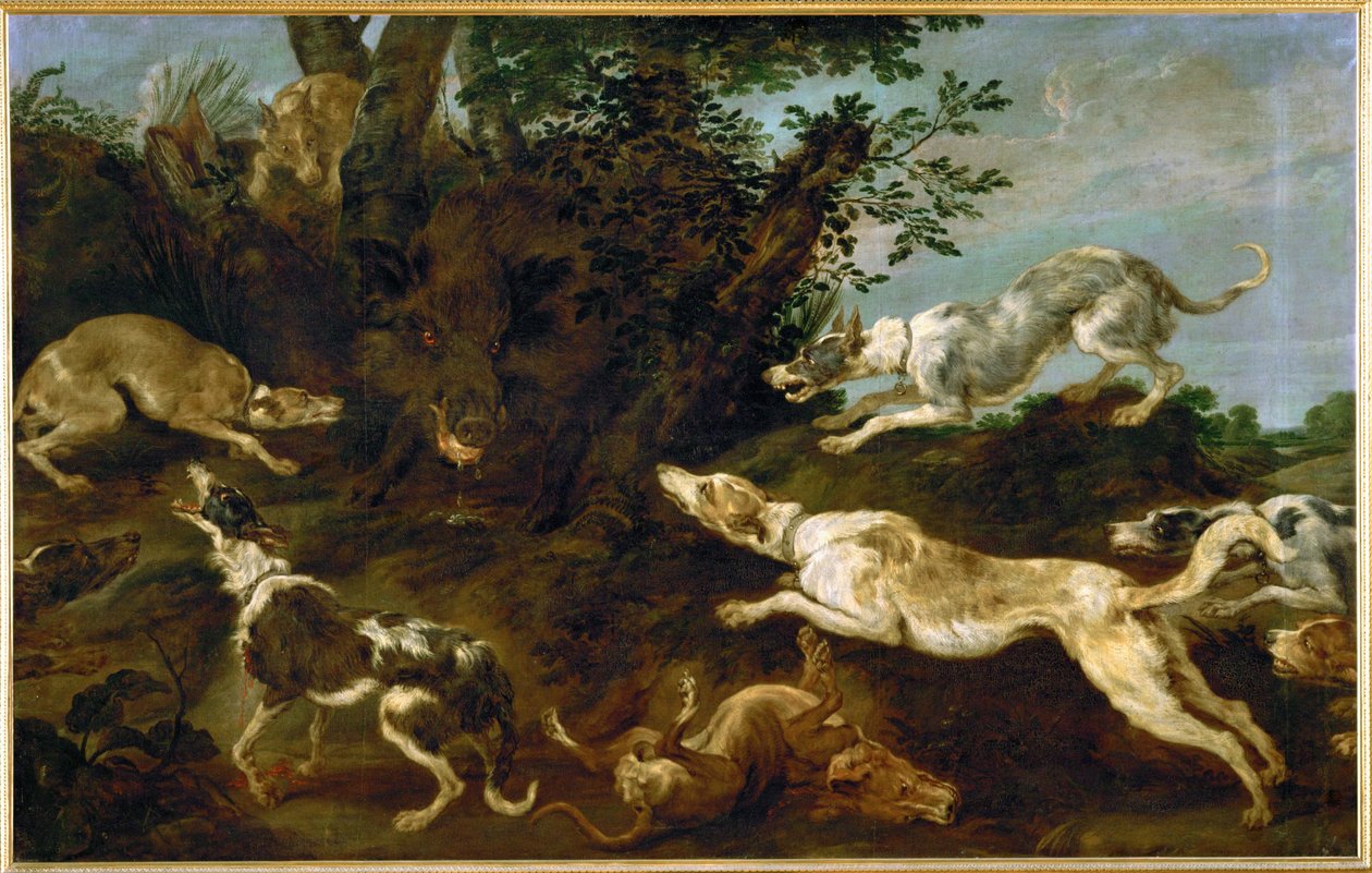 Boar-Hunt by Paul de Vos