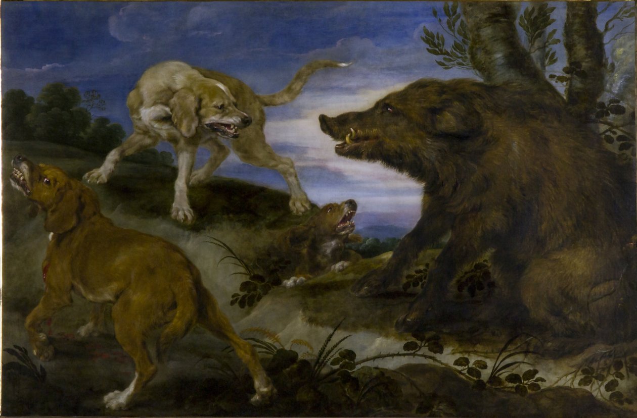 Boar Hunting by Paul De Vos