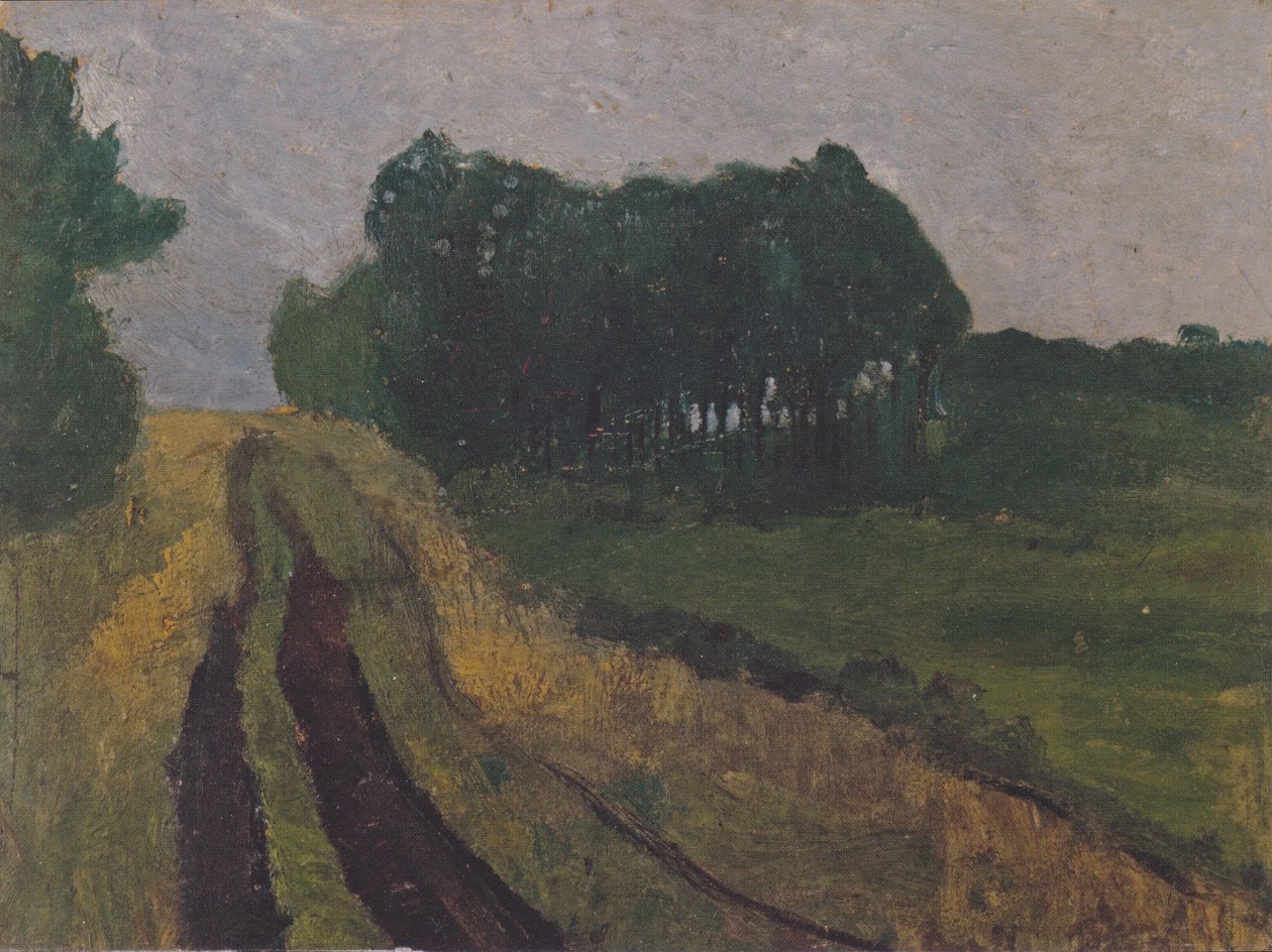 Evening Landscape with Pines by Paula Modersohn Becker
