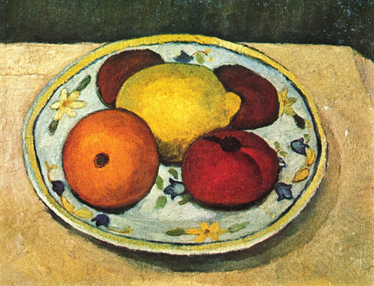Still Life with Lemon, Orange, and Tomato by Paula Modersohn Becker