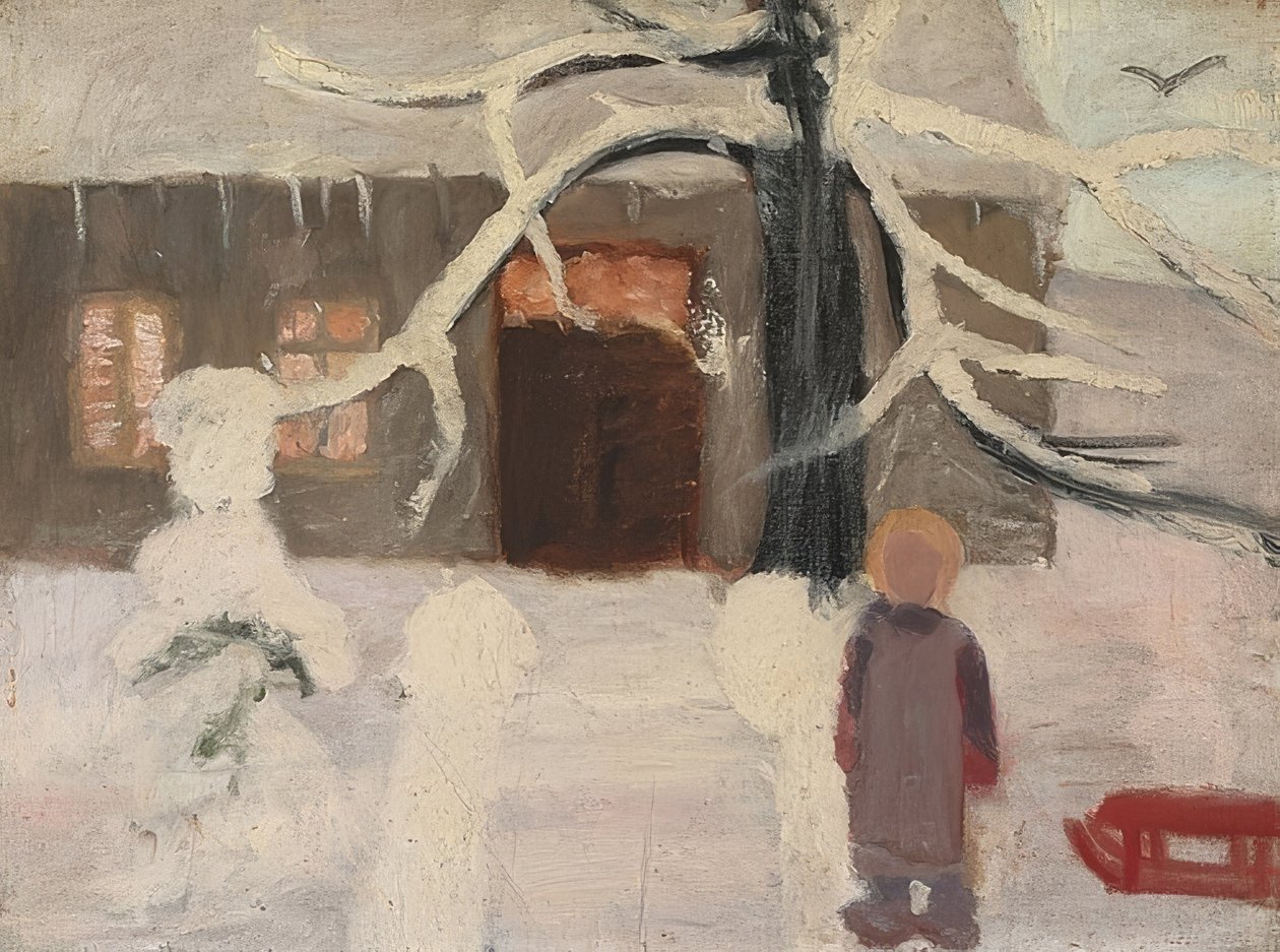 Boy in the Snow by Paula Modersohn-Becker