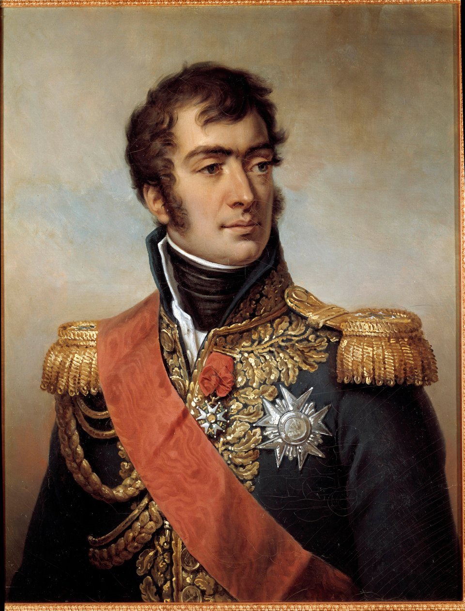 Portrait of Auguste Frederic Louis of Viesse de Marmont by Paulin Jean Baptiste Guerin