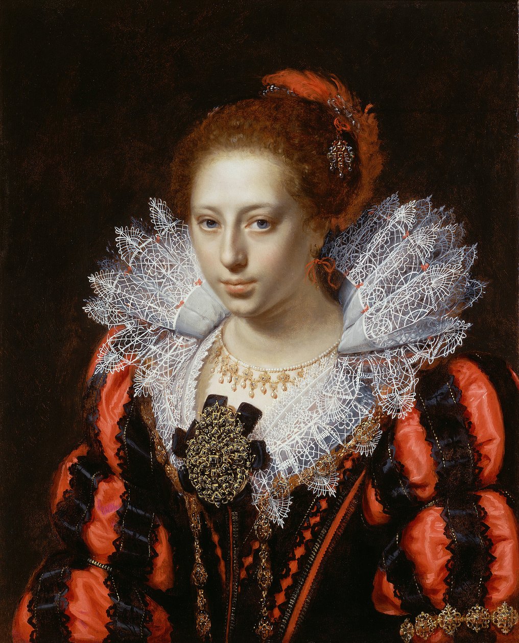 Portrait of a Young Lady by Paulus Moreelse