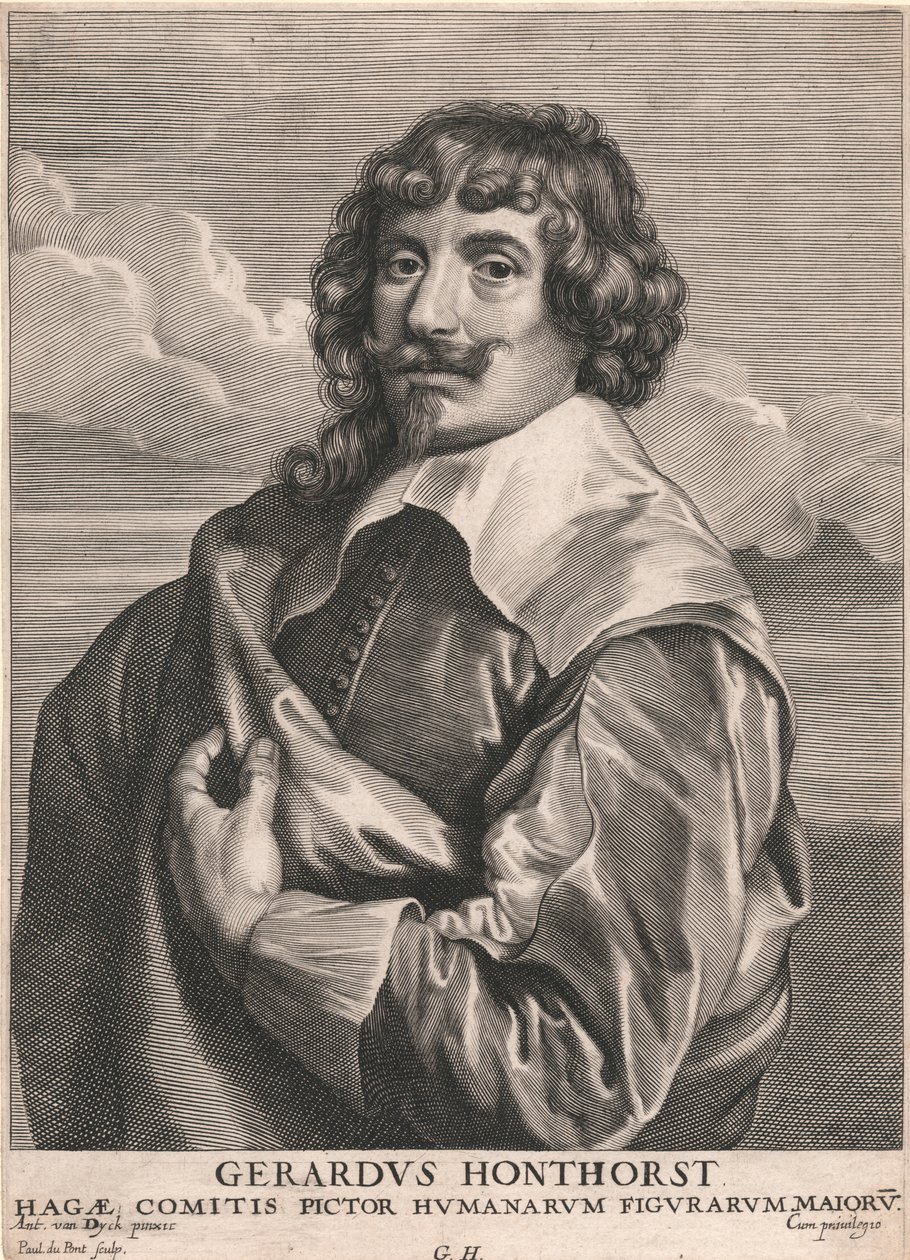 Gerardus Honthorst, Comitis Pictor Humanarum Figurarum Majoru by Paulus Pontius