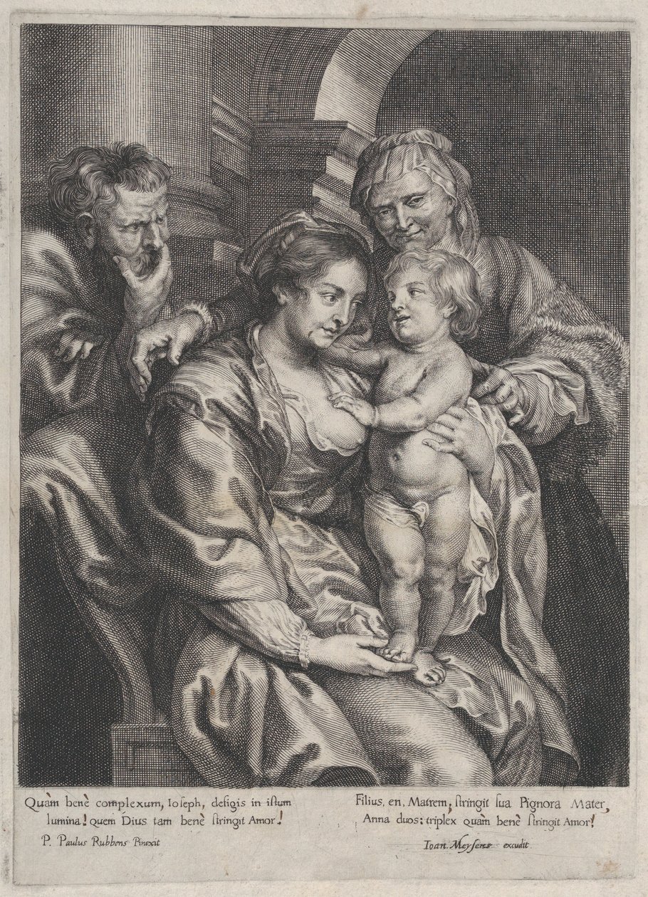 Holy Family with Saint Anne by Paulus Pontius