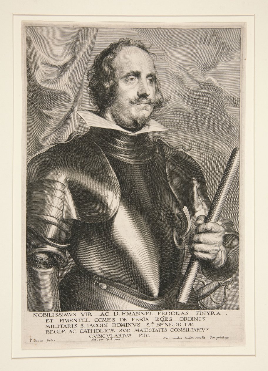 Manuel Frockas Perera y Pimentel, Count of Feria (1576-1646) by Paulus Pontius