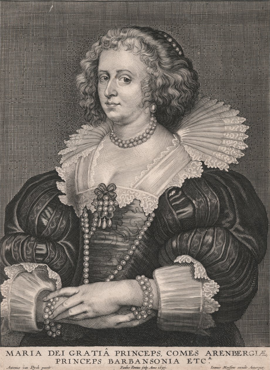 Maria dei Gratia Princeps, Comes Arenbergiae, Princeps Barbansonia etc. by Paulus Pontius