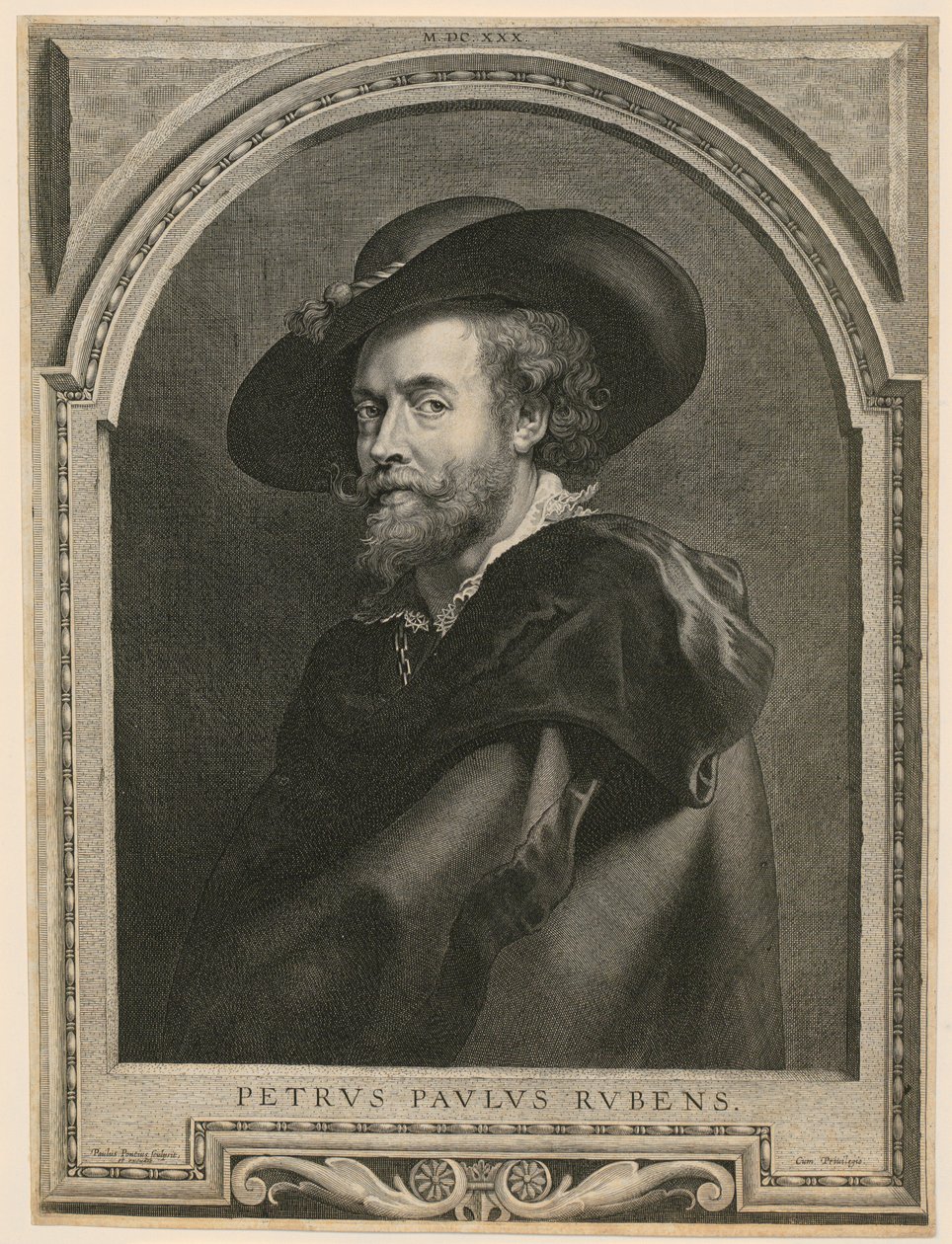 Portrait of Peter Paul Rubens by Paulus Pontius