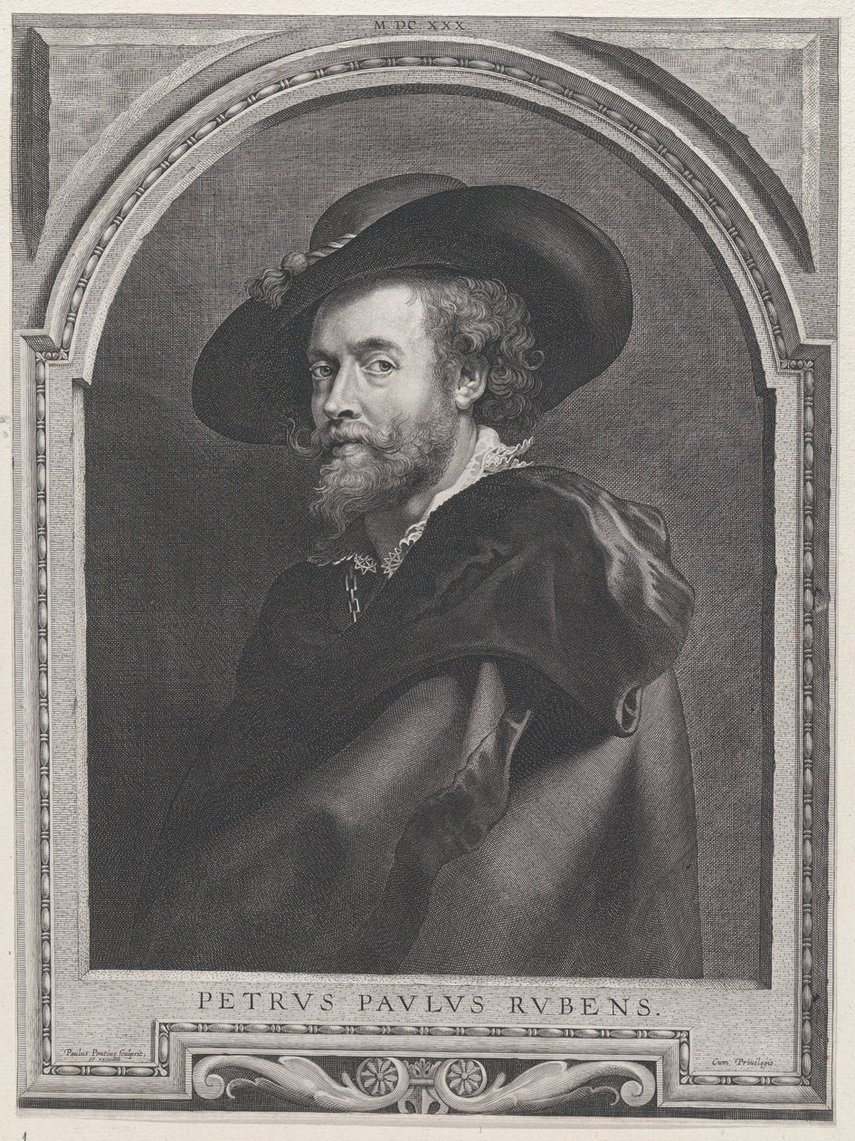 Portrait of Peter Paul Rubens, Aged 46 by Paulus Pontius
