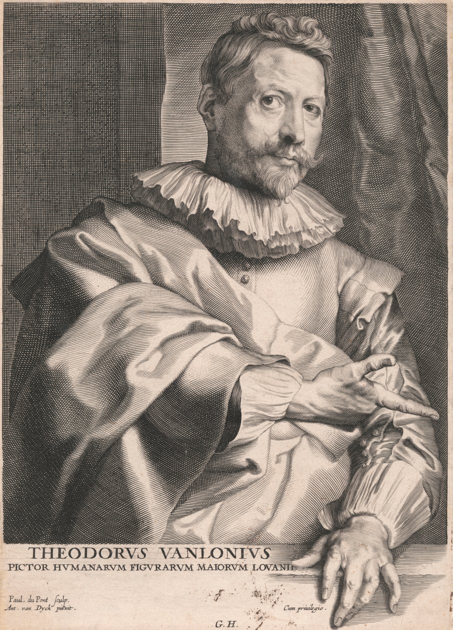 Theodorus van Lonius, Painter of Human Figures in Louvain by Paulus Pontius