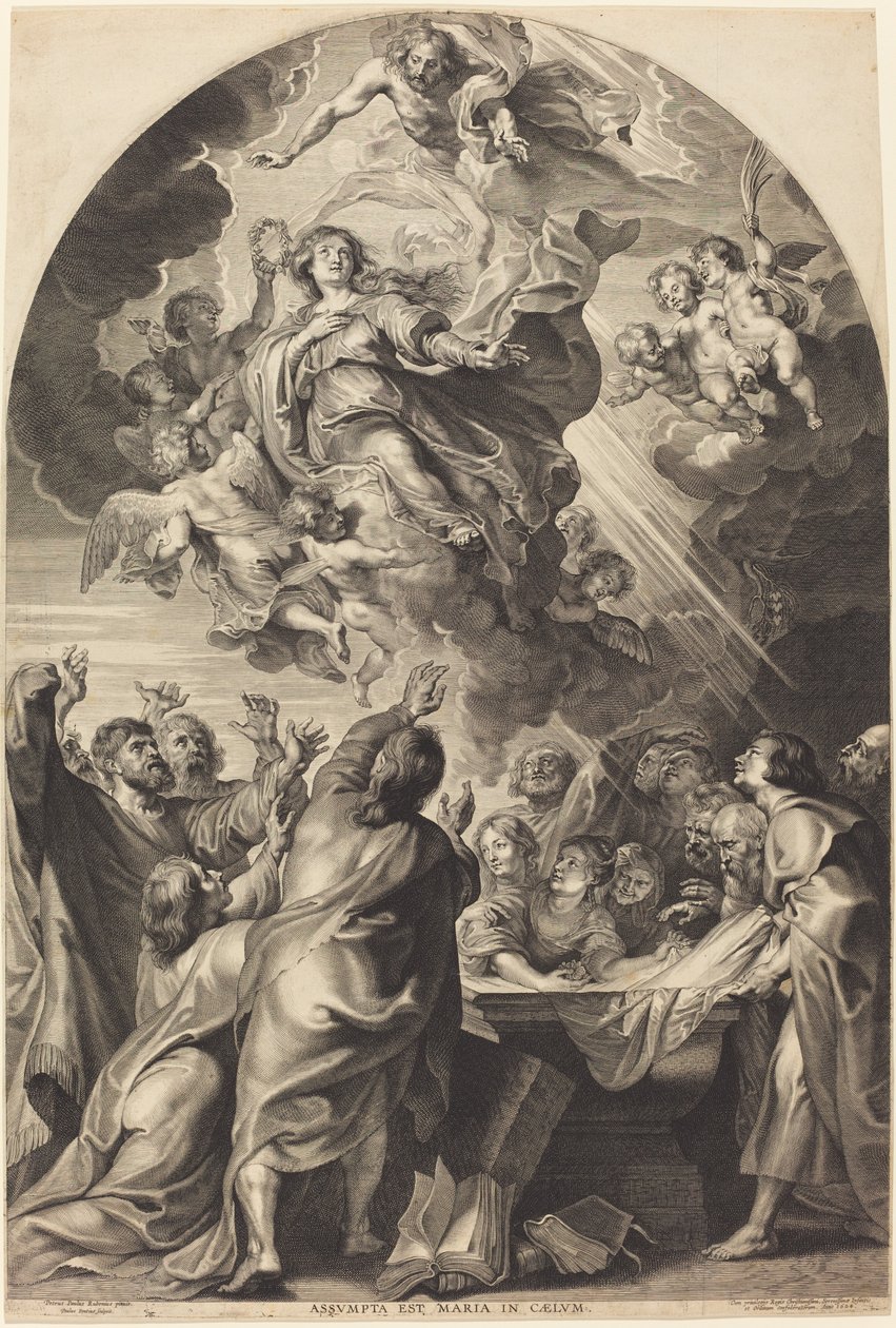 The Assumption of the Virgin by Paulus Pontius, after Sir Peter Paul Rubens