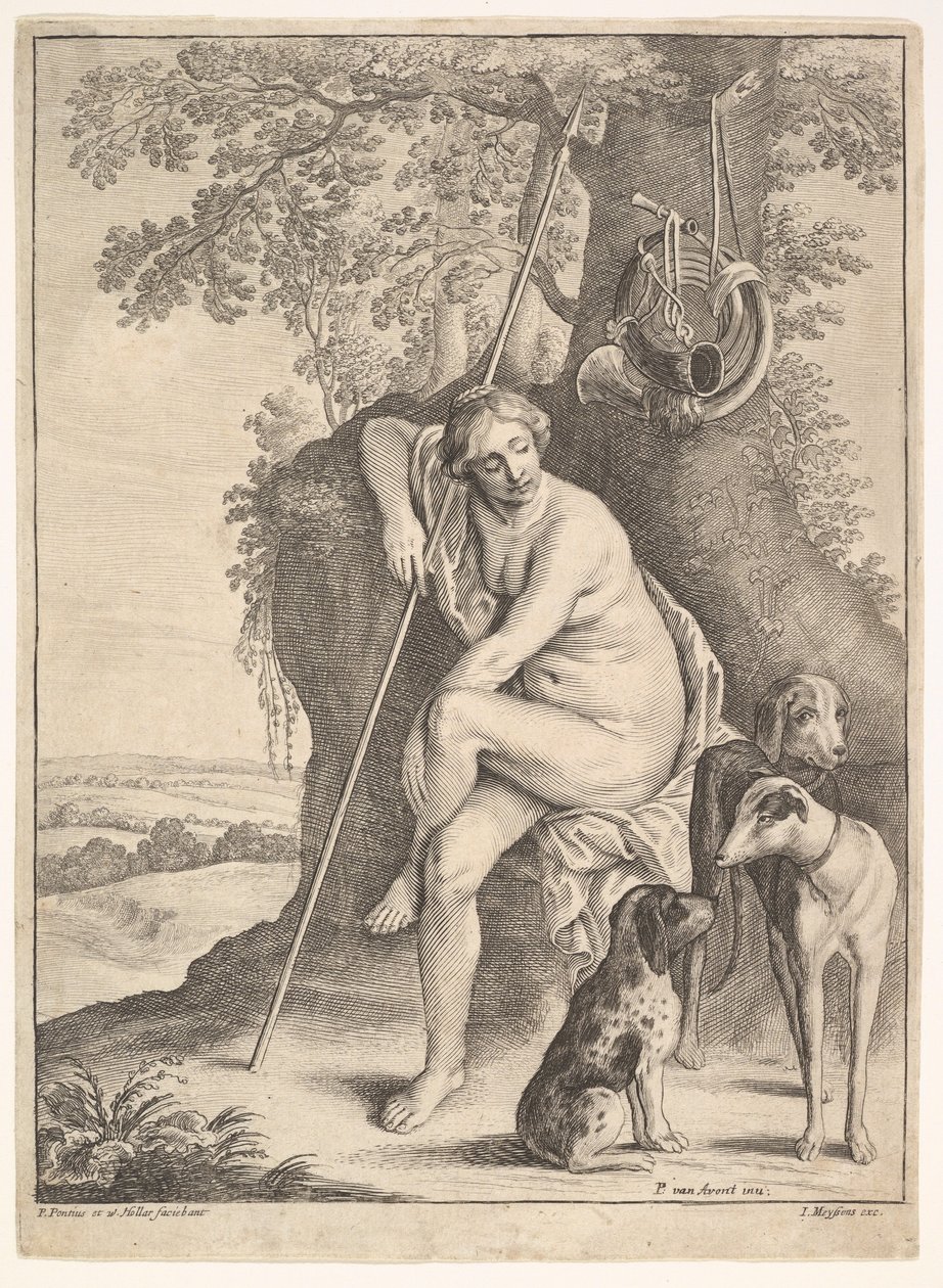 Seated Figure of Diana the Huntress by Paulus Potter
