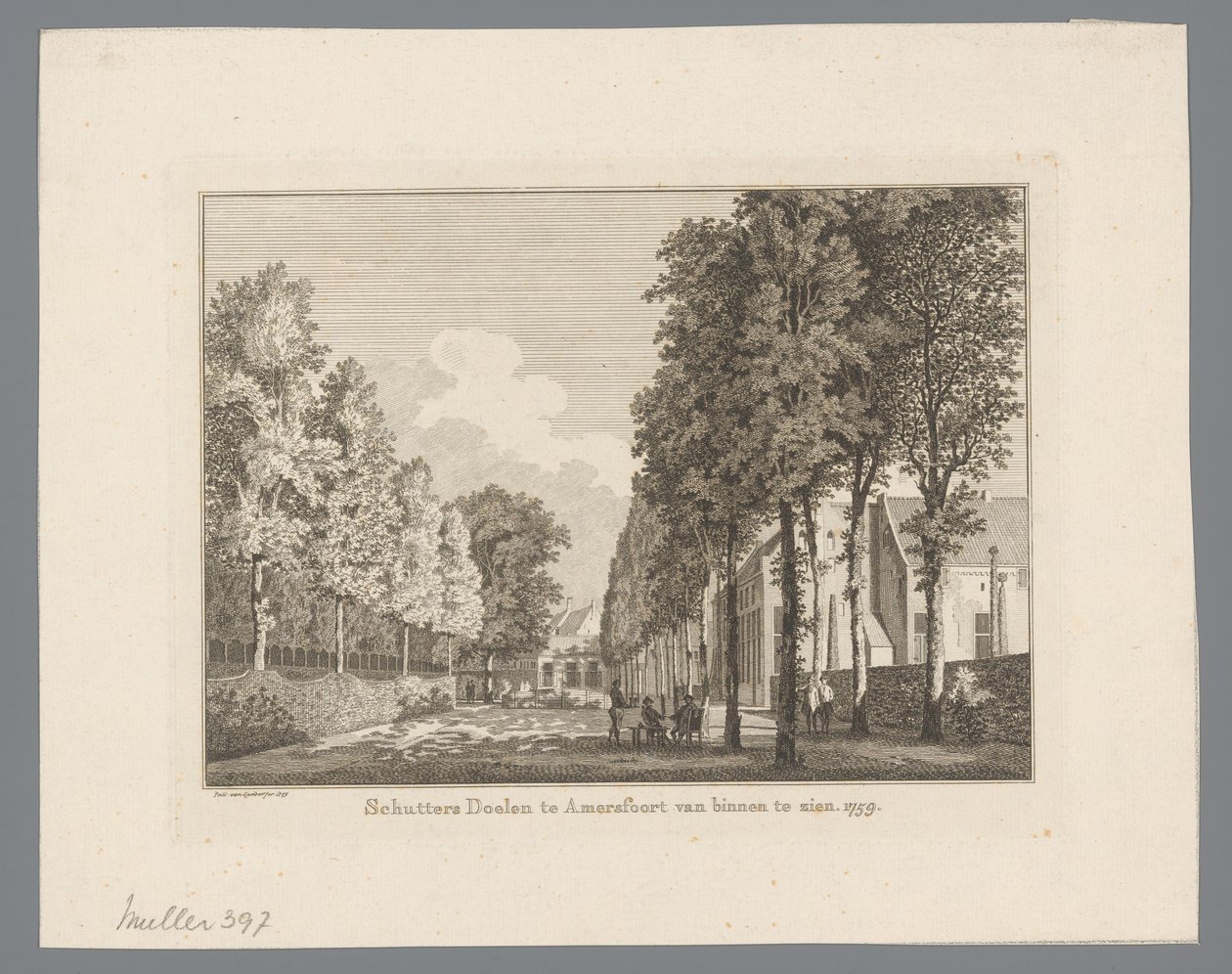 View of the Doelen in Amersfoort by Paulus van Liender
