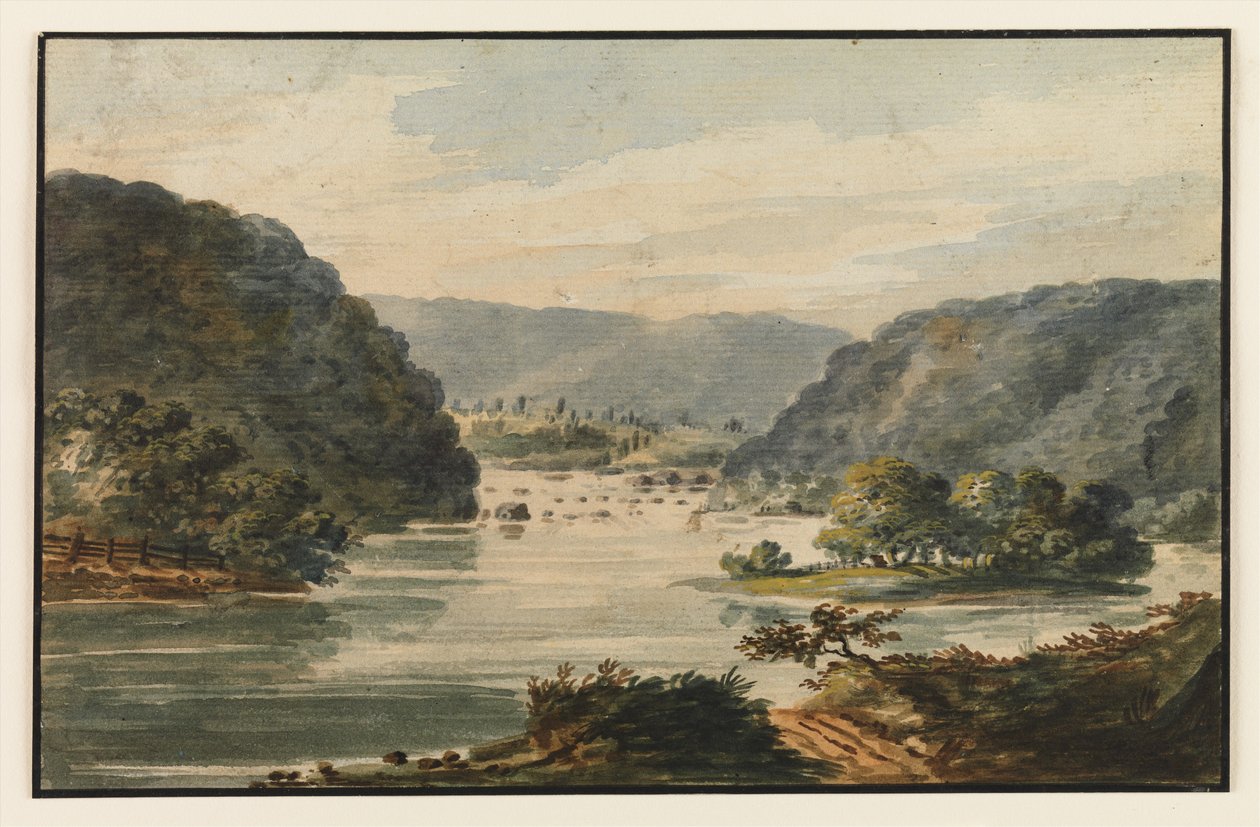 A View of the Potomac at Harpers Ferry by Pavel Petrovich Svinin