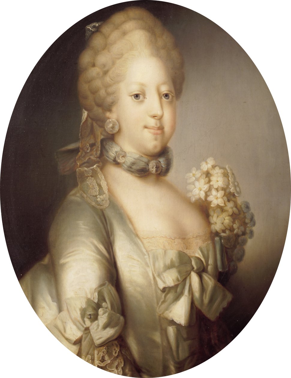 Portrait of Caroline Matilda of Great Britain 1751-1775, Queen of Denmark, ca 1767 by Peder Als