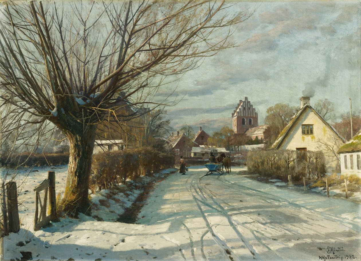 Høje Taastrup Church, Outside Copenhagen by Peder Monsted