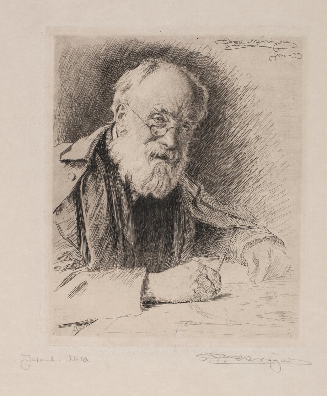 Lorenz Frølich by Peder Severin Krøyer