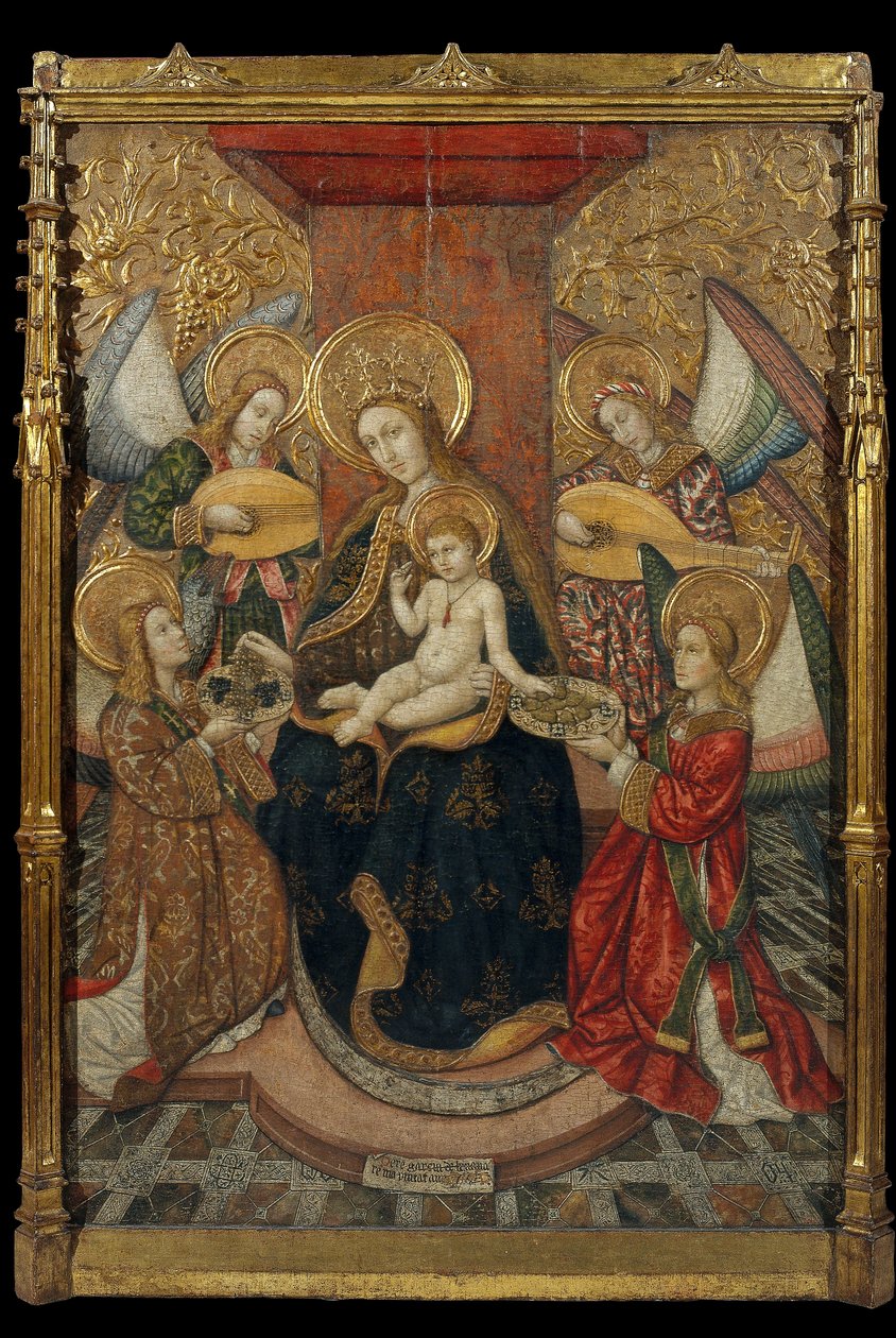 Virgin and Angels by Pedro Garcia de Benavarre