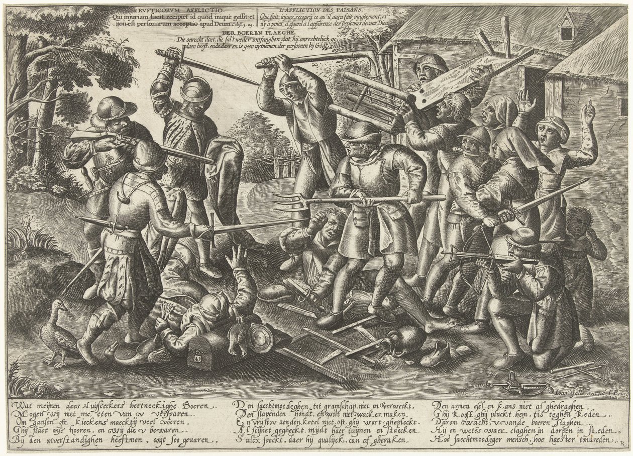 Battle Between Farmers and Soldiers by Peeter Baltens