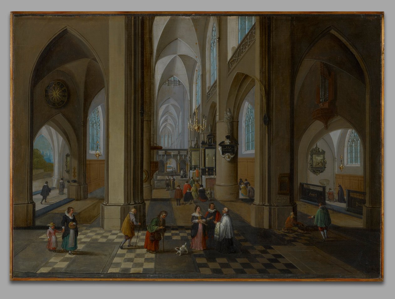 Interior of a Gothic Church by Peeter Neeffs the Elder