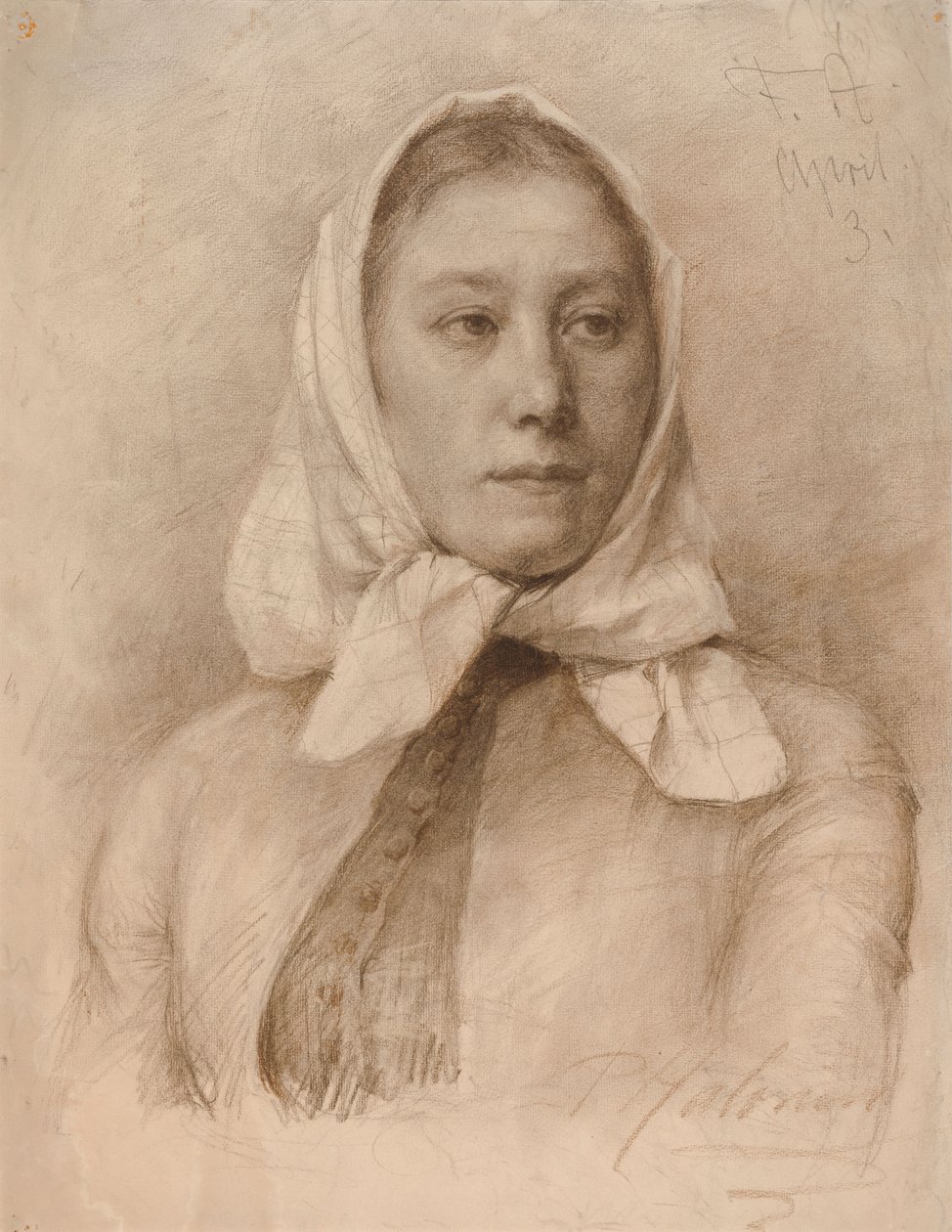 Girl in a Scarf by Pekka Halonen